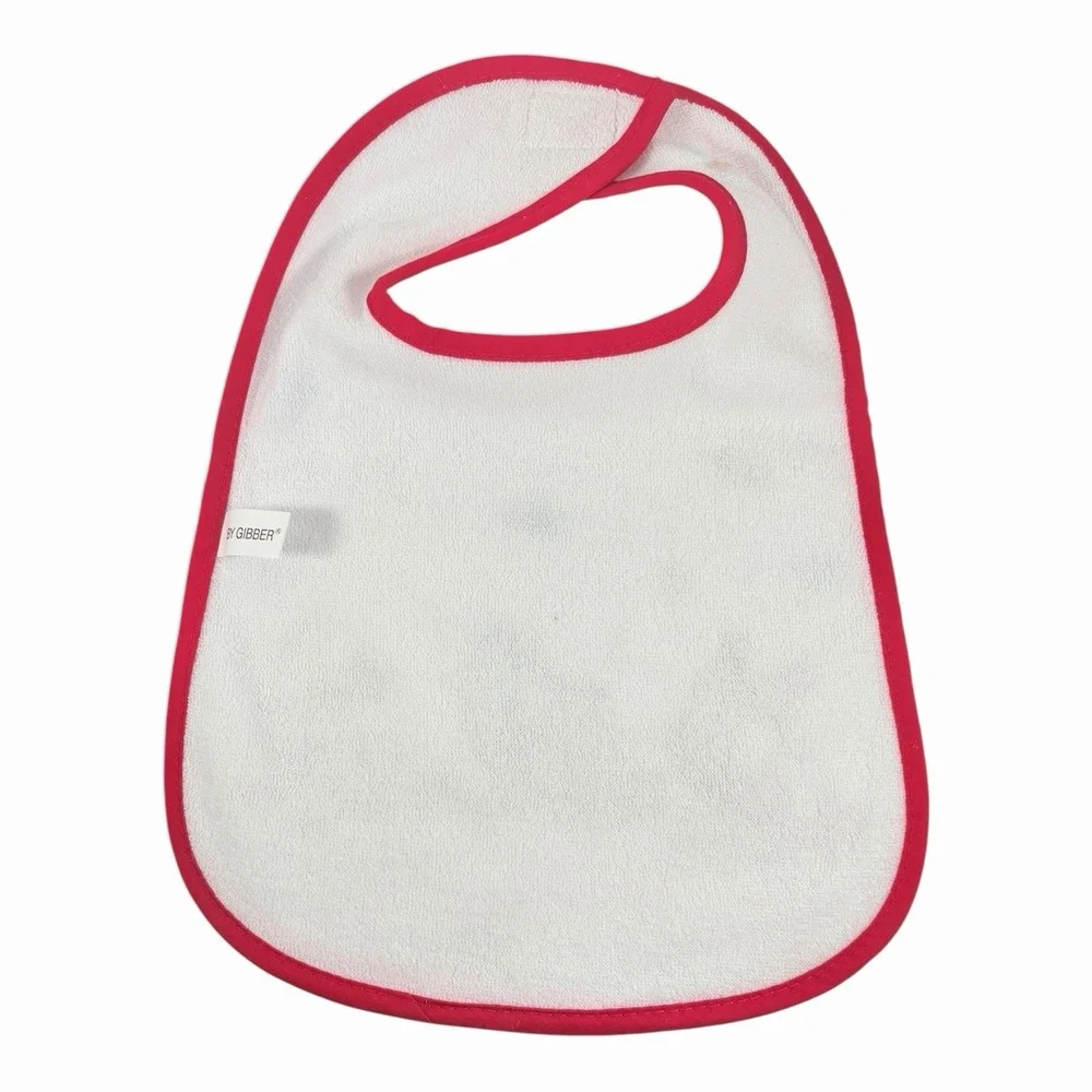Vintage Classic Disney Minnie, Donald And Daisy Duck Red‎ Baby Bib 90s